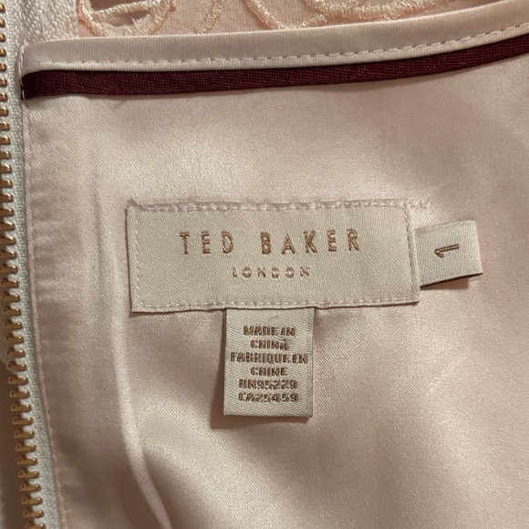 Ted Baker London Blush Pink Scalloped Mini Dress-NWOT - Picture 7 of 13